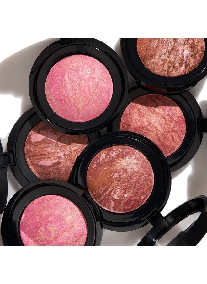 LAURA GELLER NEW YORK Baked Blush-n-Brighten Marbleized Blush - Apricot Berry - Creamy Lightweight - Satin Finish