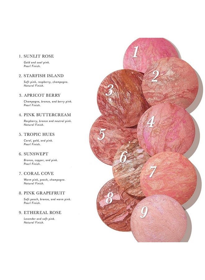 LAURA GELLER NEW YORK Baked Blush-n-Brighten Marbleized Blush - Apricot Berry - Creamy Lightweight - Satin Finish