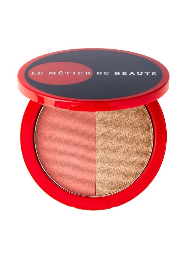 MĒTIER® Blush Highlighter Duet, Magnetic Compact (Casablanca)