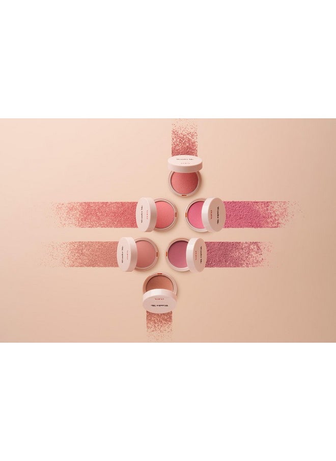 Pupa Milano Wonder Me Blush, 002 Hug Me, Glow, 0.141 oz - Smooth Texture - Blends Easily - No Powdery Effect - Talc-Free - Paraben-Free - Enriched with Hyaluronic Acid - Powder Make Up