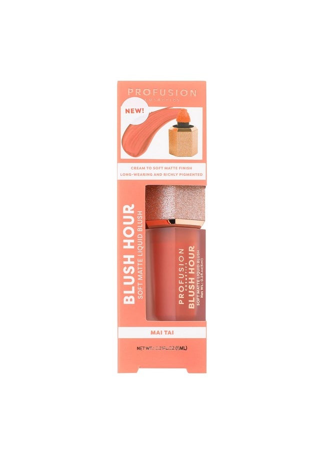 Profusion Cosmetics BLUSH HOUR LIQUID CREAM BLUSH (Mai Tai, 1)