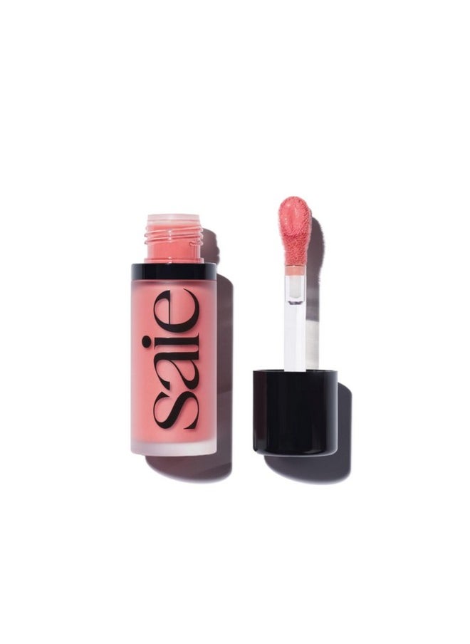 Saie Dew Blush - Lightweight Liquid Blush with a Blendable + Buildable Cream Finish - Dewy Cheek Tint with Doe Foot Wand Makeup Applicator - Travel Size Holiday Gifts - Sweetie (.40 oz)