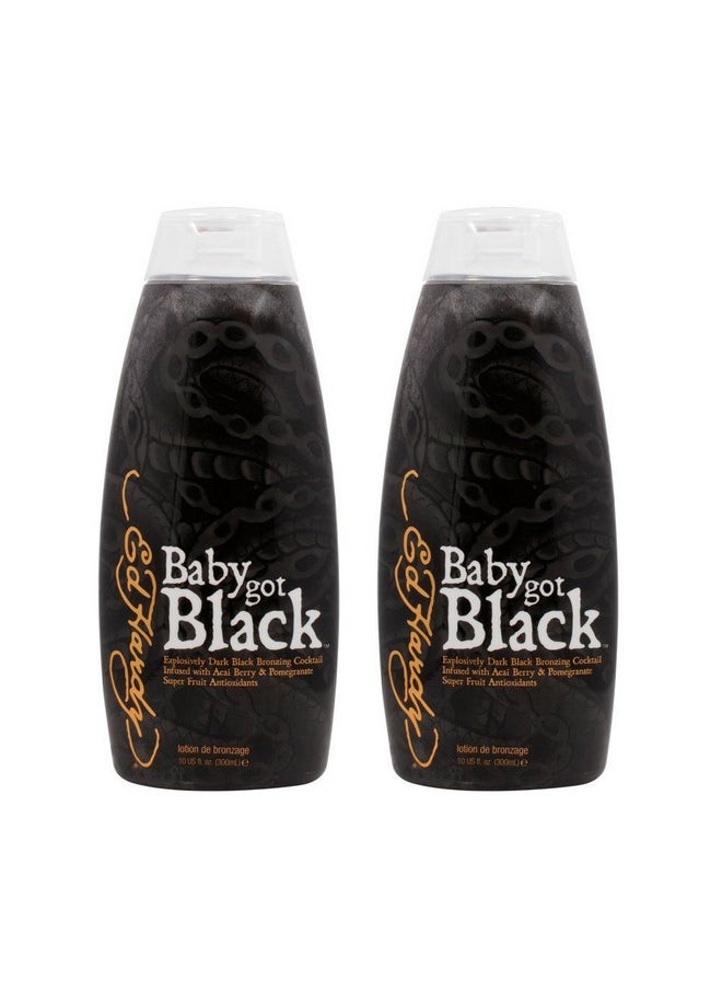 2 LOT Ed Hardy Baby Got Black Tanning Moisturizer Sunless Bronzing Lotion 10 oz