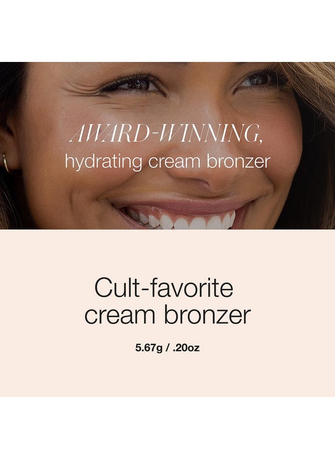 RMS Beauty Buriti Bronzer - Cream Bronzer, Face & Body Shimmer Bronzer & Highlighter, Face Glow Highlighter Makeup, Face Highlighter & Makeup Bronzer