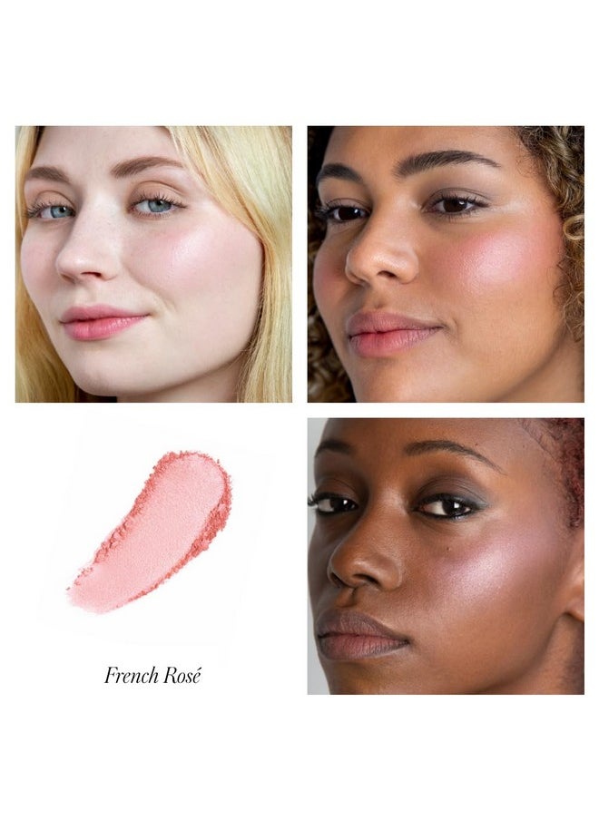 RMS Beauty ReDimension Hydra Powder Blush - Powder Gel Blush for Cheeks, Blush Cream, Cream Blush Makeup Shimmer Blush Powder Cheek Tint, Face Blushes