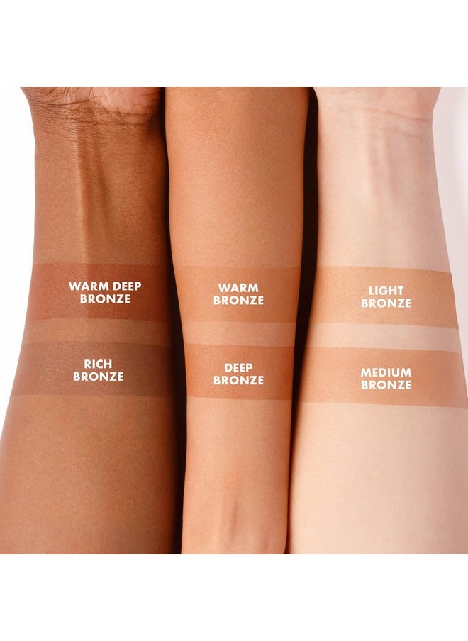 ICONIC LONDON Ultimate Bronzing Powder | Silky Powder, Flawless Matte Finish Bronzer Cruelty-Free, Vegan Makeup, (Warm Bronze) 0.59 oz