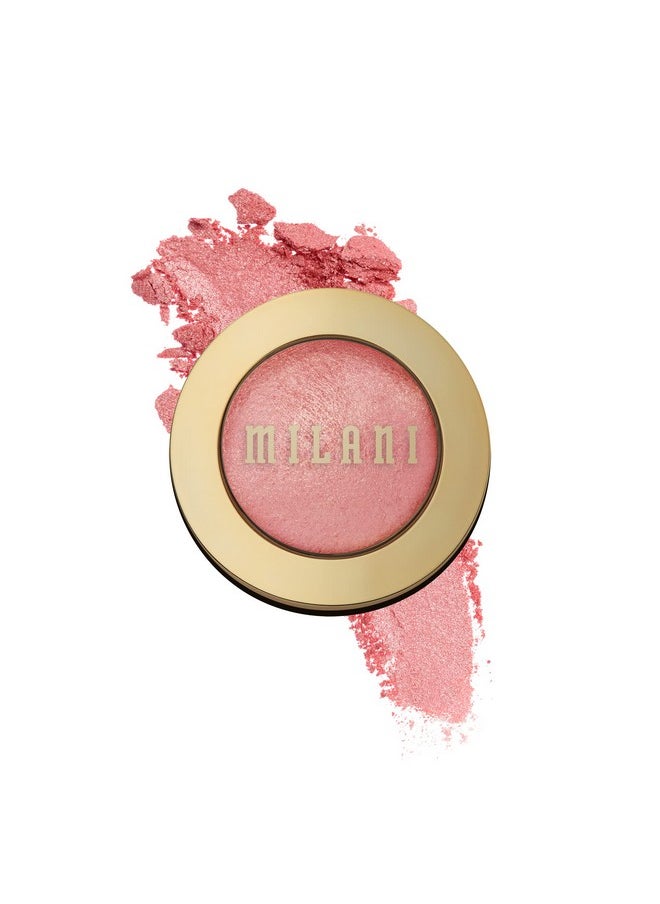 Milani Baked Blush - Dolce Pink (0.12 Ounce) Cruelty-Free Powder Blush - Shape, Contour & Highlight Face for a Shimmery or Matte Finish