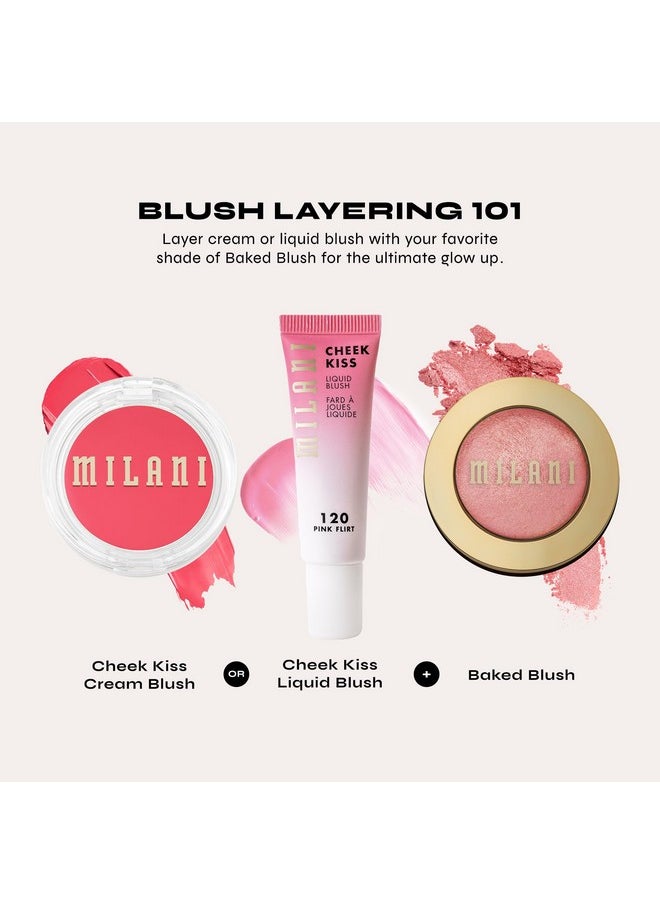 Milani Baked Blush - Dolce Pink (0.12 Ounce) Cruelty-Free Powder Blush - Shape, Contour & Highlight Face for a Shimmery or Matte Finish
