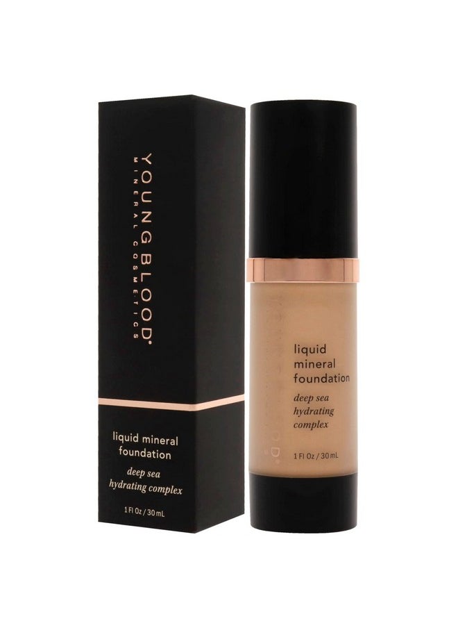 Youngblood Liquid Mineral Foundation, Sun Kissed | Lightweight, Dewy Full Coverage Makeup for Dry Skin | Poreless, Flawless Tinted Glow | Vegan, Cruelty Free, Gluten-Free
