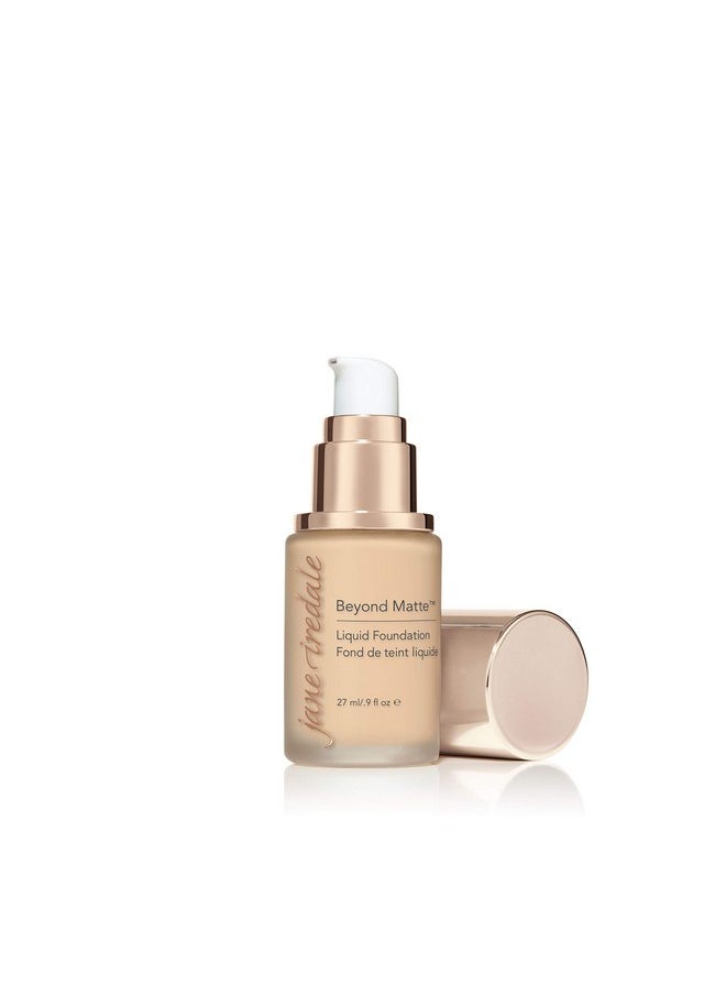 jane iredale Beyond Matte 3-in-1 Liquid Foundation, Long-wear, Buildable Coverage, Vegan, Clean, Cruelty Free, Semi Matte Finish, M6
