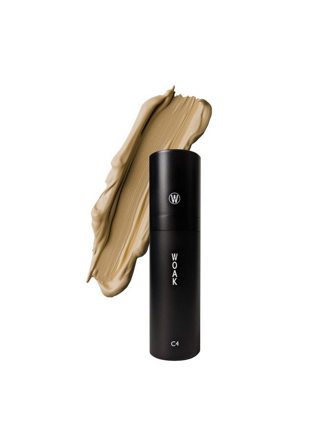 WOAK C4 - Men's Tinted Moisturizer BB CC Cream Foundation - Color Correcting Camo Complex - Hybrid Skin Care (Light)