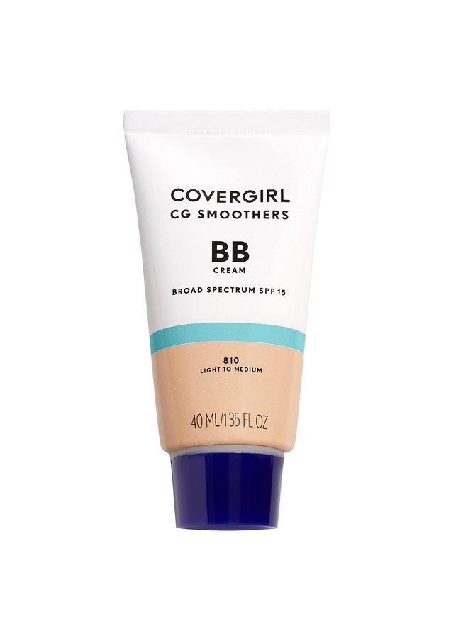 COVERGIRL Smoothers Lightweight BB Cream, 1 Tube (1.35 Ounce), Light to Medium 810 Skin Tones, Hydrating BB Cream with SPF 21 Sun Protection (Packaging May Vary)