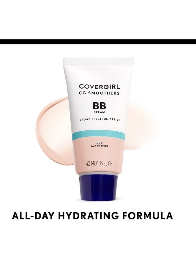 COVERGIRL Smoothers Lightweight BB Cream, 1 Tube (1.35 Ounce), Light to Medium 810 Skin Tones, Hydrating BB Cream with SPF 21 Sun Protection (Packaging May Vary)