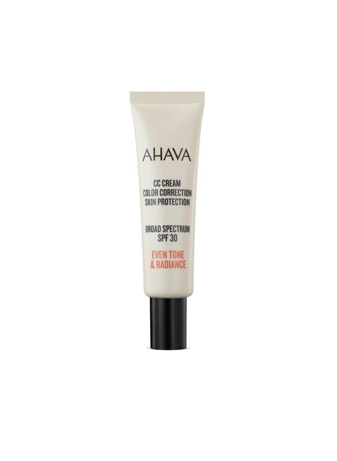 AHAVA Even Tone & Radiance CC Cream, Color & Skin Protection, Broad Spectrum, SPF 30 - Lightweight Sheer Color Correcting Cream to even out skin tone, enriched with exclusive Osmoter, 1 Fl.Oz