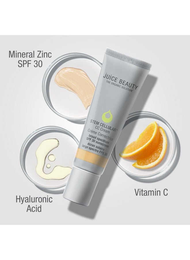 Juice Beauty Stem Cellular CC Cream SPF 30 - Beach Glow - 50 mL - Provides Light Glowing Coverage - Vegan, Cruelty Free