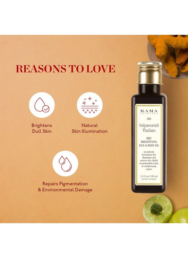 Kama Ayurveda Nalpamaradi Skin Brightening Treatment Oil, 100ml