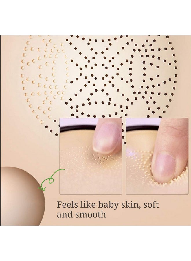 BB Mushroom Air Cushion, Avocado BB/CC Cream, All-Day Lasting Nude Foundation, Even Skin Tone Makeup Base, Easy to Apply, Thin, Moist