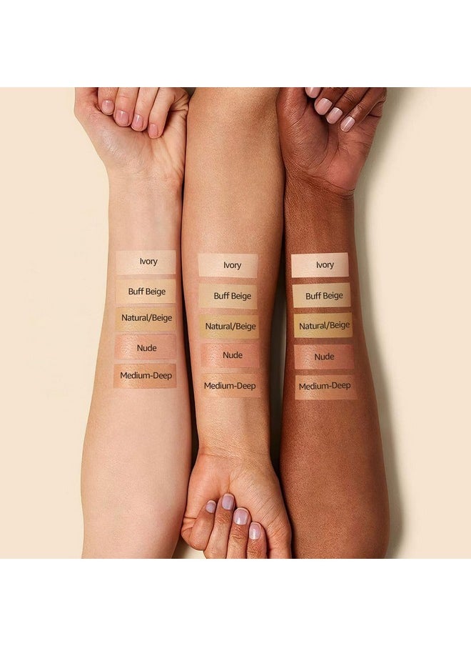 OETUIOW Mushroom Head Air Cushion CC Cream - BB Cream Face Makeup Foundation for Mature Skin Moisturizing Concealer Brighten Long-Lasting, Even Skin Tone for All Skin Types, Natural Color