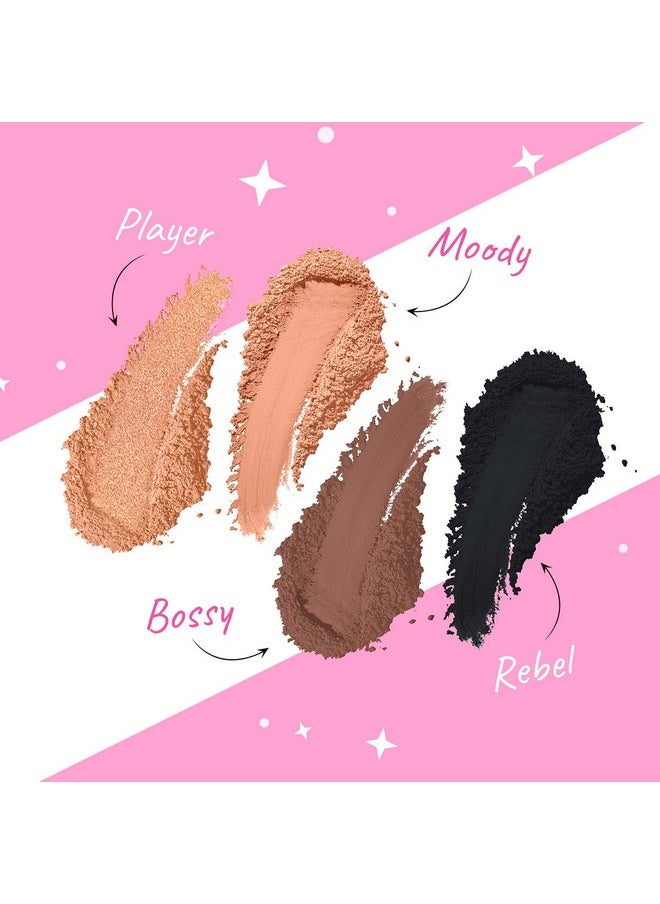MyGlamm POPxo Makeup Collection, Drama Queen 4 Matte Finish Eyeshadow Kit, Paraben-Free, Long Lasting Formula, 4g