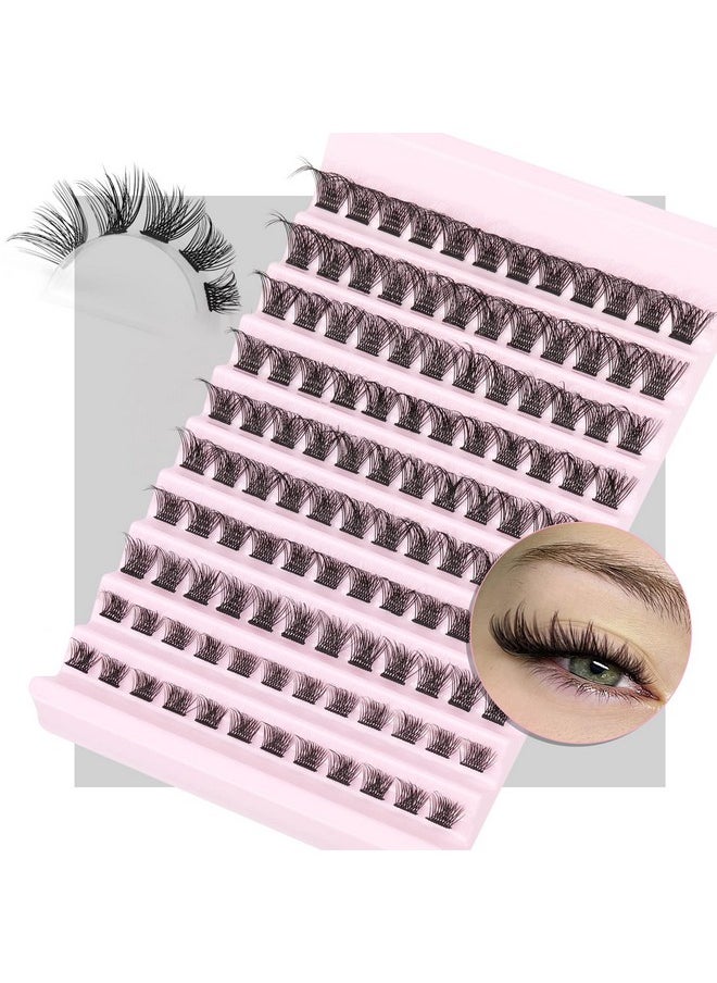 Lash Clusters Natural Wispy Cluster Lashes 8-16mm Wispy Individual Lashes Extensions Natural Look Lashes D Curl Fluffy Cluster Lashes DIY Eyelash Extension by Focipeysa
