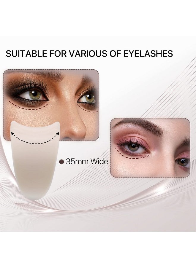 Miuffue Eyelash Applicator Tool 35mm Width Lash Applicator Clip, 1PCS Eyelash Tweezers for False Lashes,White