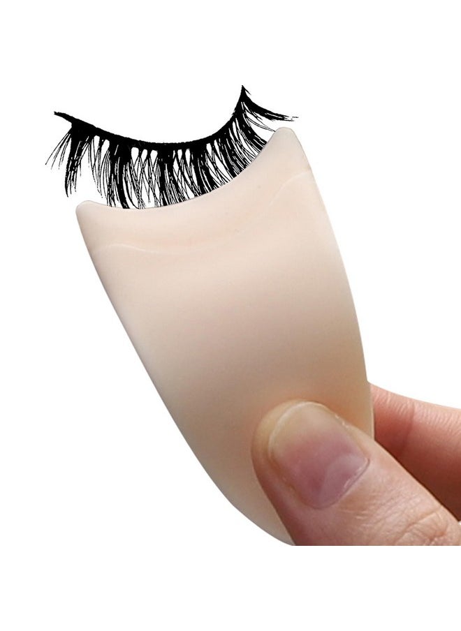 Miuffue Eyelash Applicator Tool 35mm Width Lash Applicator Clip, 1PCS Eyelash Tweezers for False Lashes,White