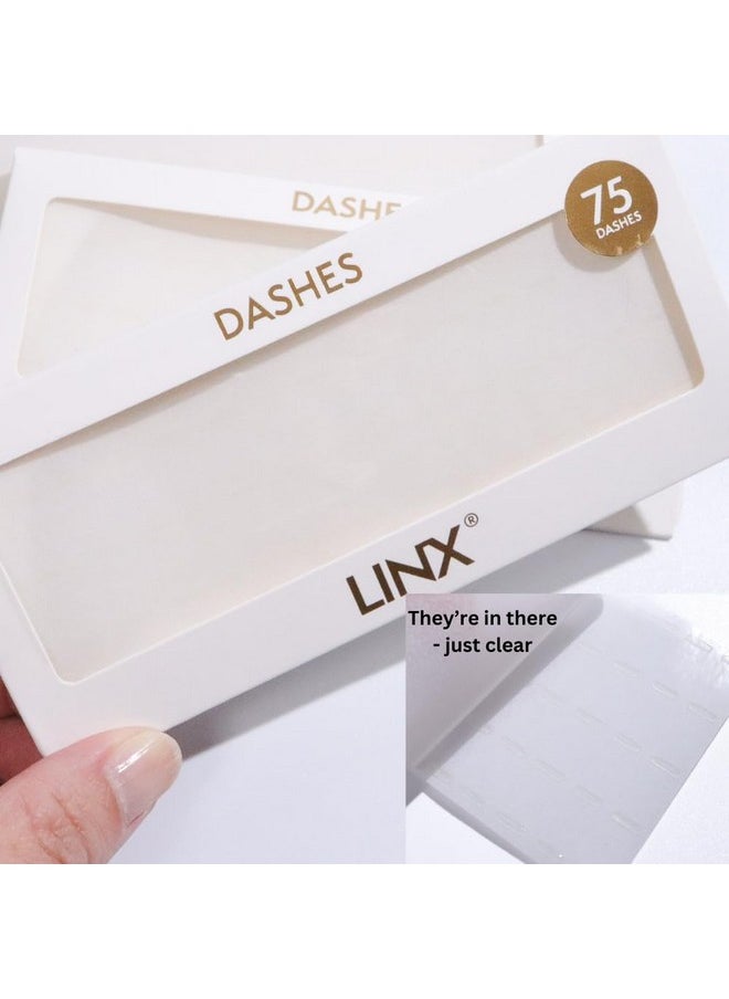 Dashes for self Adhesive Lashes | Lash Glue | 150 Dashes | Turn Any Lash Clusters Into Self Adhesive Lashes with Dashes | Linx (Clear)