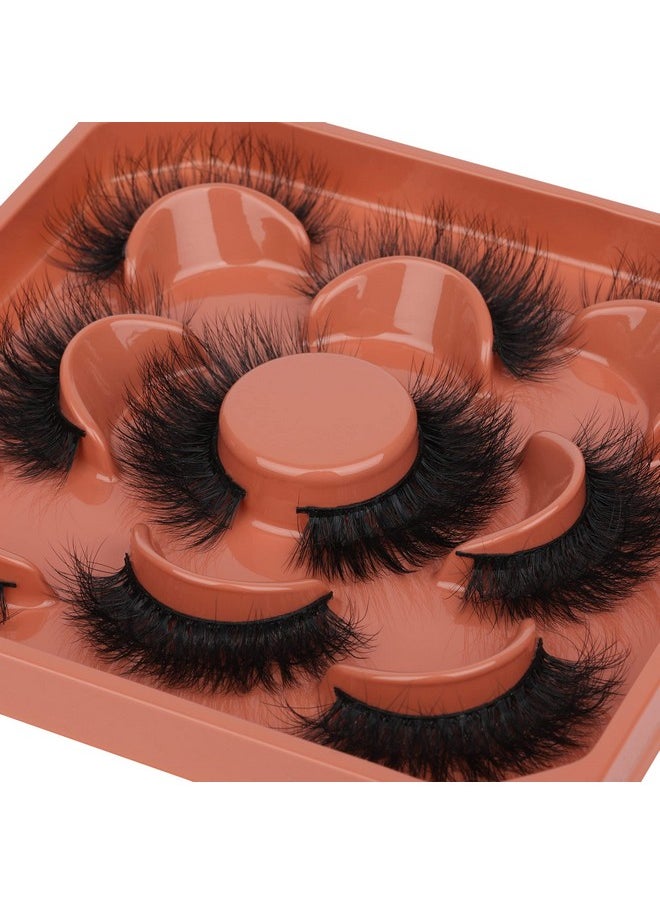 Fluffy Lashes Natural Wispy Eyelashes Full Volume Mink Lashes 14mm Short Faux Mink Lashes Multipack by Focipeysa