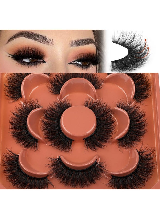 Fluffy Lashes Natural Wispy Eyelashes Full Volume Mink Lashes 14mm Short Faux Mink Lashes Multipack by Focipeysa