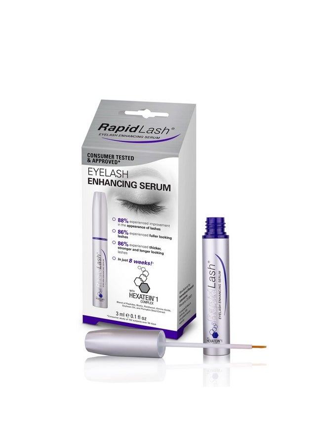 RapidLash Eyelash Enhancing Serum - Promotes Appearance of Longer, Fuller, And Thicker Eyelashes, For Eye Lash Enhancement, Paraben, And Cruelty Free