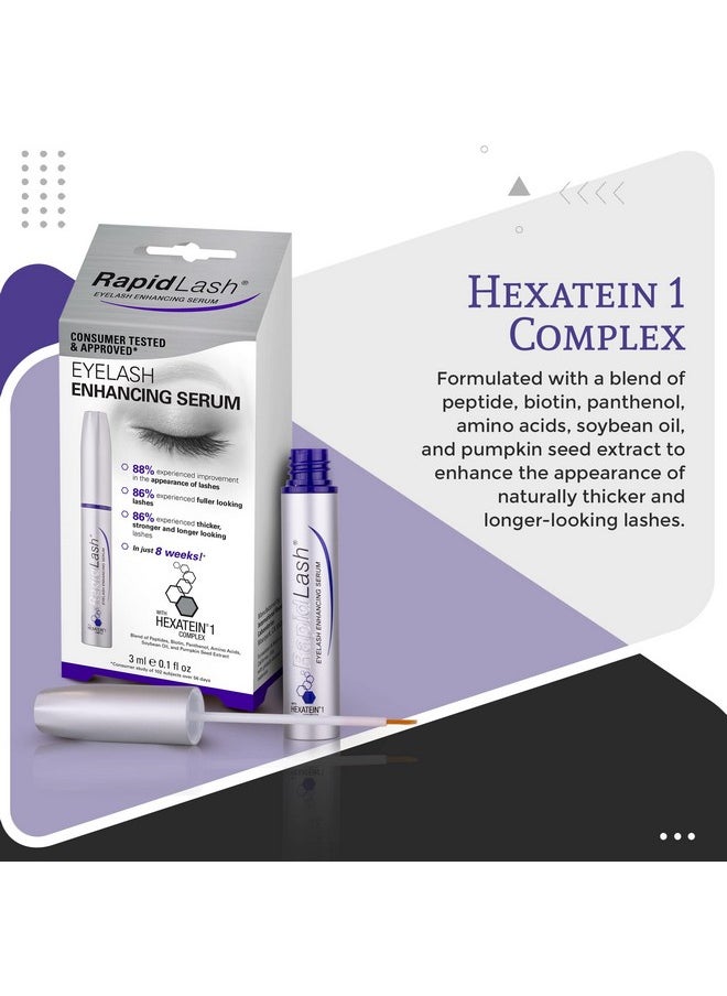 RapidLash Eyelash Enhancing Serum - Promotes Appearance of Longer, Fuller, And Thicker Eyelashes, For Eye Lash Enhancement, Paraben, And Cruelty Free