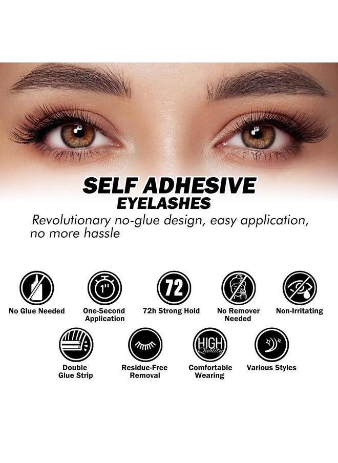 EASITENSION 156 PCS Self Adhesive Eyelashes Clusters Kit Lash Clusters DIY Eyelashes Pre Glued Reusable No Glue Needed No Remover No residue