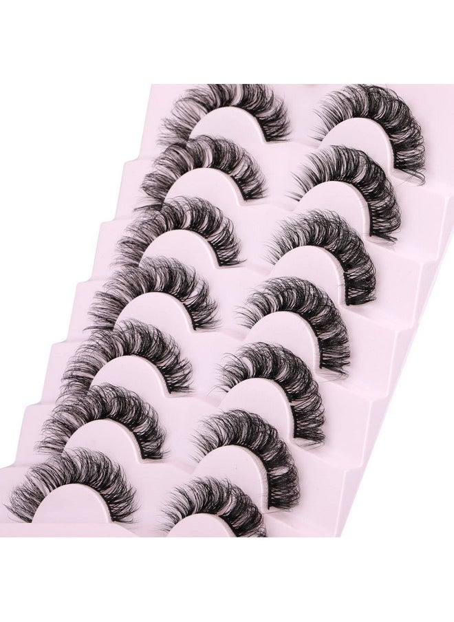 Natural Cluster Lashes Extensions Wispy Natural Look False Eyelashes Individual Lashes 3D Strips Eyelash Extensions DIY Lashes 7 Pairs Multipack