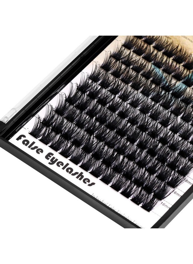 Dedila 120 Pcs Handmade D Curl Makeup Clusters Eye lashes Extensions Mixed 10-12-14-16mm/12-14-16mm/14-16-18mm D Curl Soft and Lightweight Individual false eyelashes Wide Stem (Mixed 12-14-16mm)