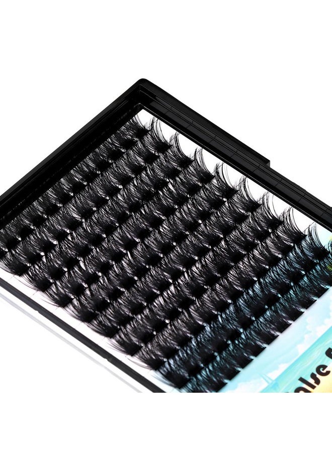 Dedila Large Pack 8-20mm to Choose D Curl Cluster Eyelash Extensions D Curl Wide Stem Individual False Eyelashes Dramatic Volume Eye Lashes Set Home DIY Lashes (10mm)