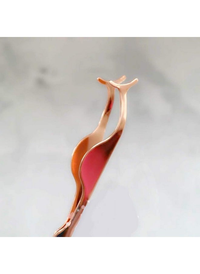 Dorisue False Eyelashes Applicator Tool Gold Eyelash Clip Tweezers Nipper Extension Tweezers Remover