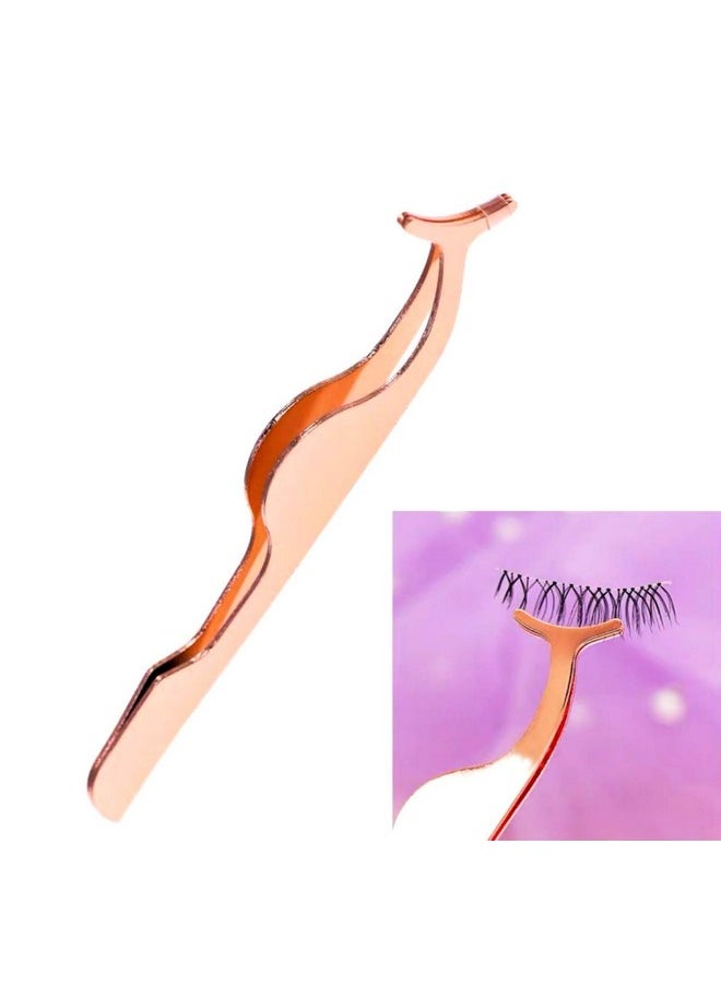 Dorisue False Eyelashes Applicator Tool Gold Eyelash Clip Tweezers Nipper Extension Tweezers Remover
