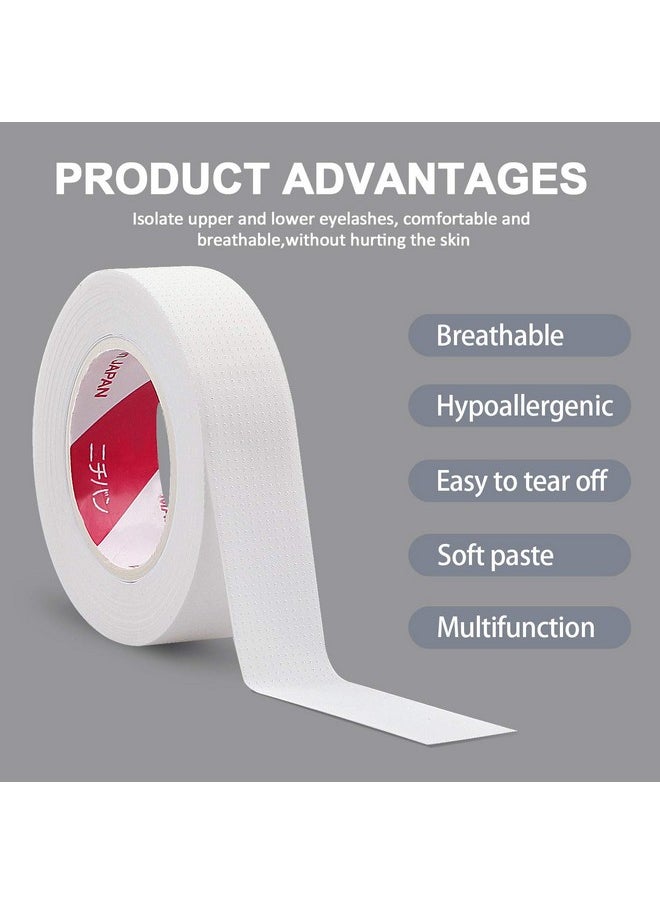 fenshine Eyelash Extension Tape, 6 Rolls Japan Micropore Medical Soft Tape for Eyelash Extension,Eyelash Extension Supplies 9M Each Roll