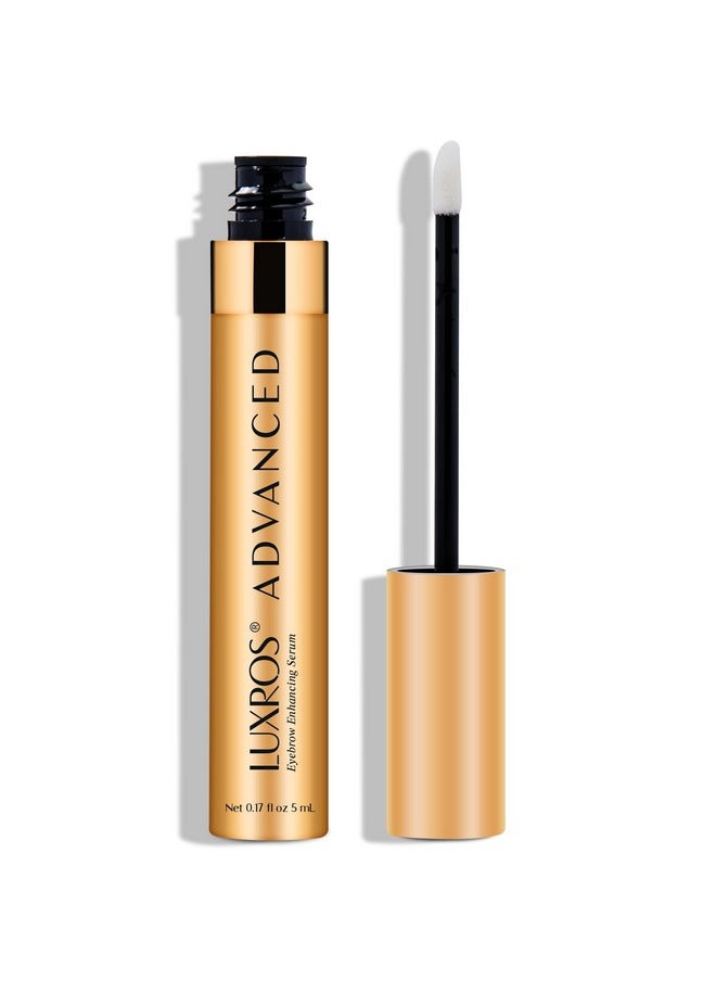 LUXROS Advanced Growth Serum for Full, Thick Eyebrows - USA Made, See Results in 4-8 Weeks (5 ml)