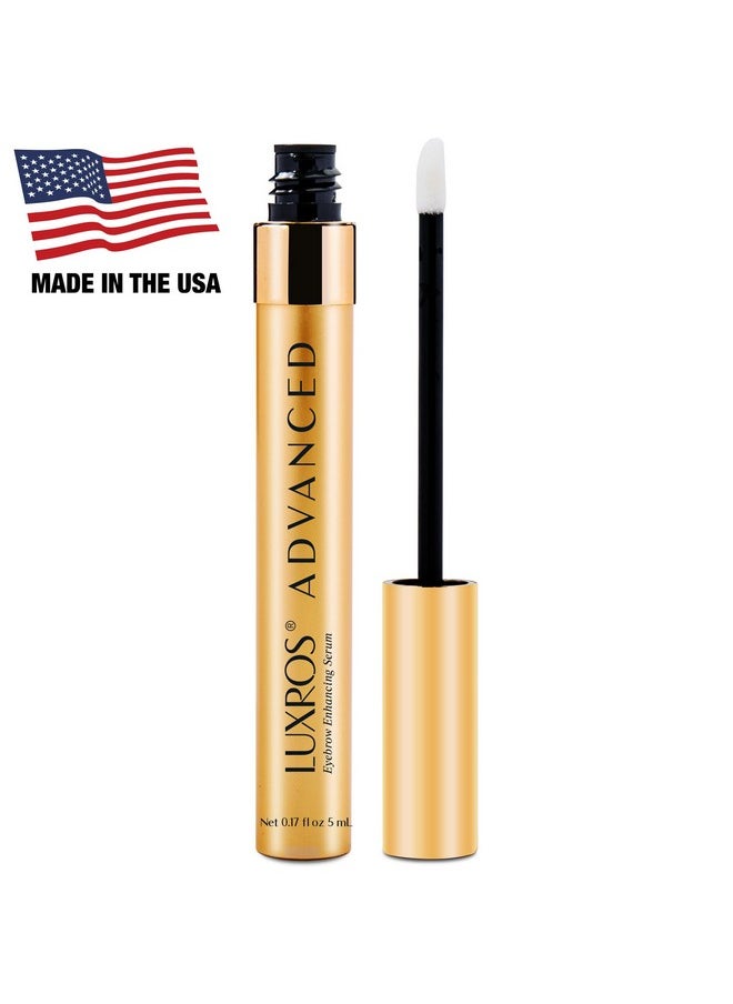 LUXROS Advanced Growth Serum for Full, Thick Eyebrows - USA Made, See Results in 4-8 Weeks (5 ml)