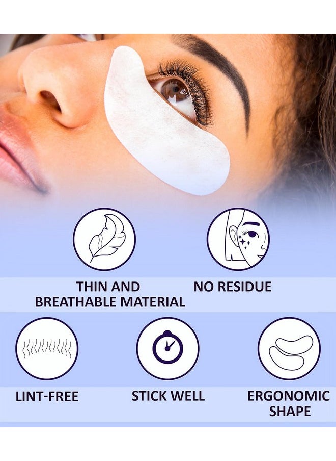 100 Pairs Set Premium Under Eye Gel Pads for Eyelash Extension - Lint Free Patches with Vitamin C and Aloe Vera by Stacy Lash supplies and Beauty tools - Hydrogel Eye Pads - Skin Moisturizes