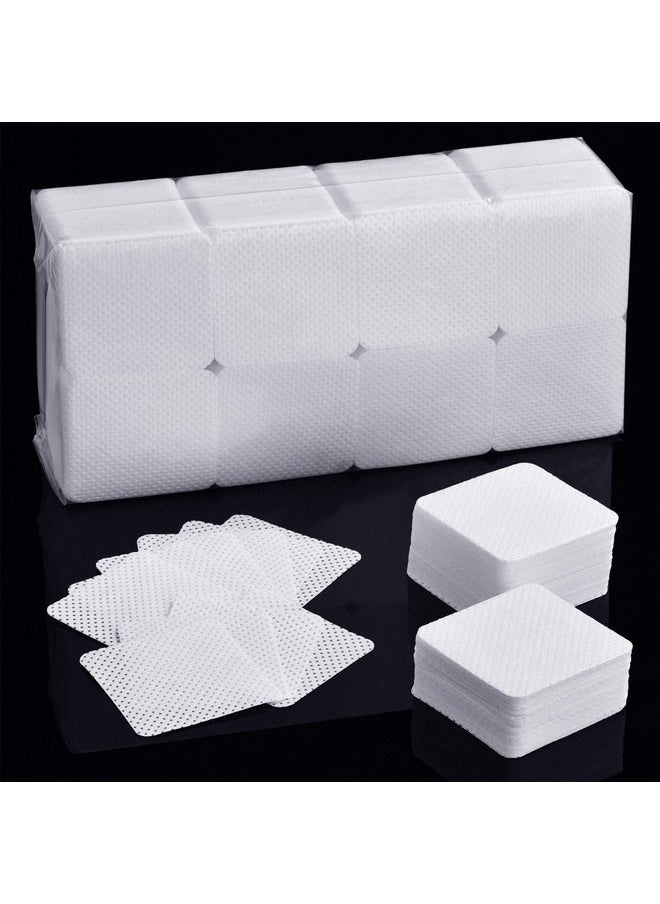 1000 Pieces Eyelash Extension Glue Wipes Eyelash Glue Cleaner Non Woven Fabric Glue Wipes Lash Supplies Accessories Tools for Eyelash Extension Glue and Nail Polish Bottle (White)