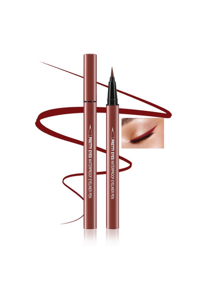 Boobeen Liquid Eyeliner Pen, Matte Eye Liner with Precision Tip, Long Lasting Eyeliner Pencil for Bold Eye Makeup, Glides on Smoothly