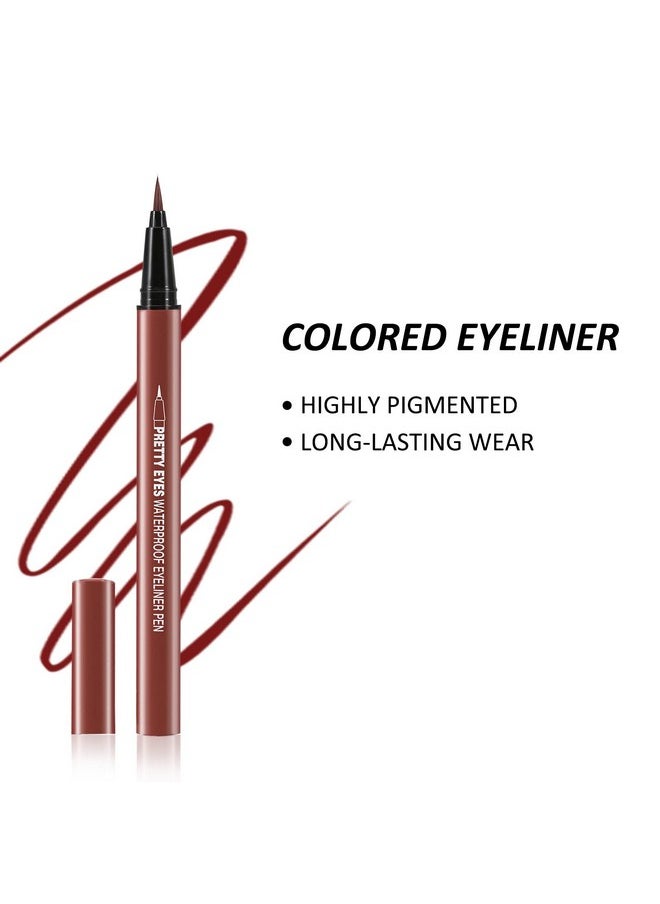 Boobeen Liquid Eyeliner Pen, Matte Eye Liner with Precision Tip, Long Lasting Eyeliner Pencil for Bold Eye Makeup, Glides on Smoothly
