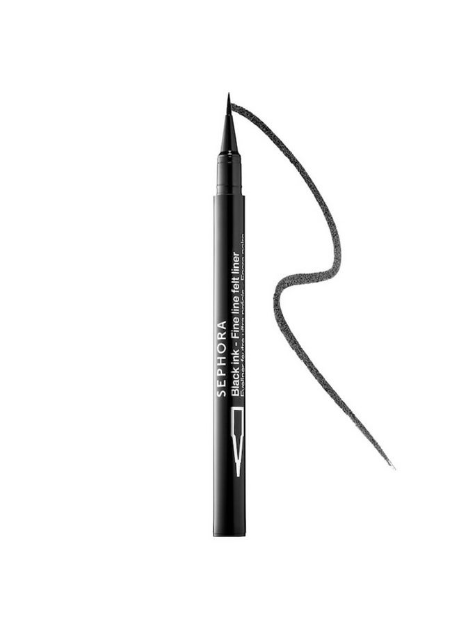 SEPHORA Collection Classic Line Felt Liner, Waterproof 12HR, Black ink
