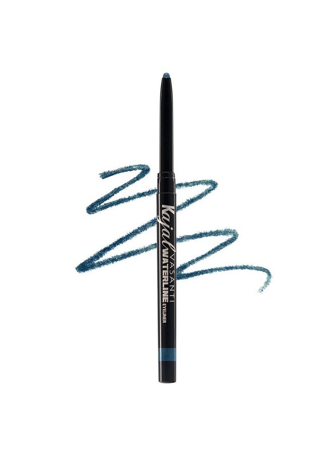 VASANTI Kajal Waterline Eyeliner Pencil - Long-lasting, Waterproof, Smudge-proof, Safe for Sensitive Eyes, Waterline Eye Liner - Opthalmologist Approved and Tested (Ice Blue)