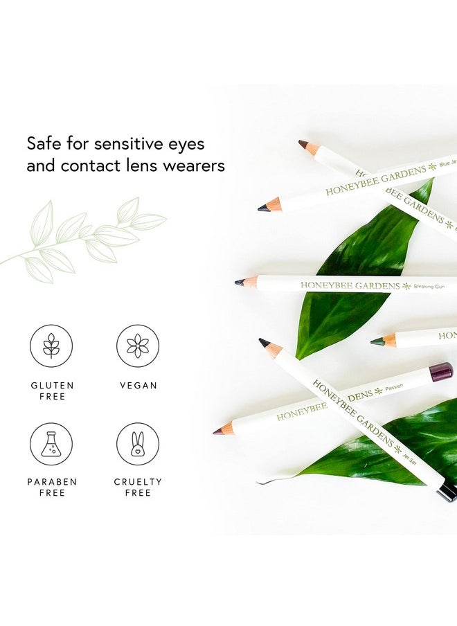 Honeybee Gardens Effortless Eyeliner Pencil in Belgian Chocolate, Rich Pigmentation, Smooth, Long-Wearing, Vegan, Gluten-Free