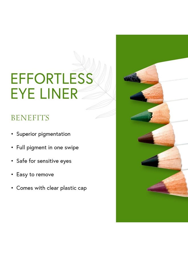 Honeybee Gardens Effortless Eyeliner Pencil in Belgian Chocolate, Rich Pigmentation, Smooth, Long-Wearing, Vegan, Gluten-Free