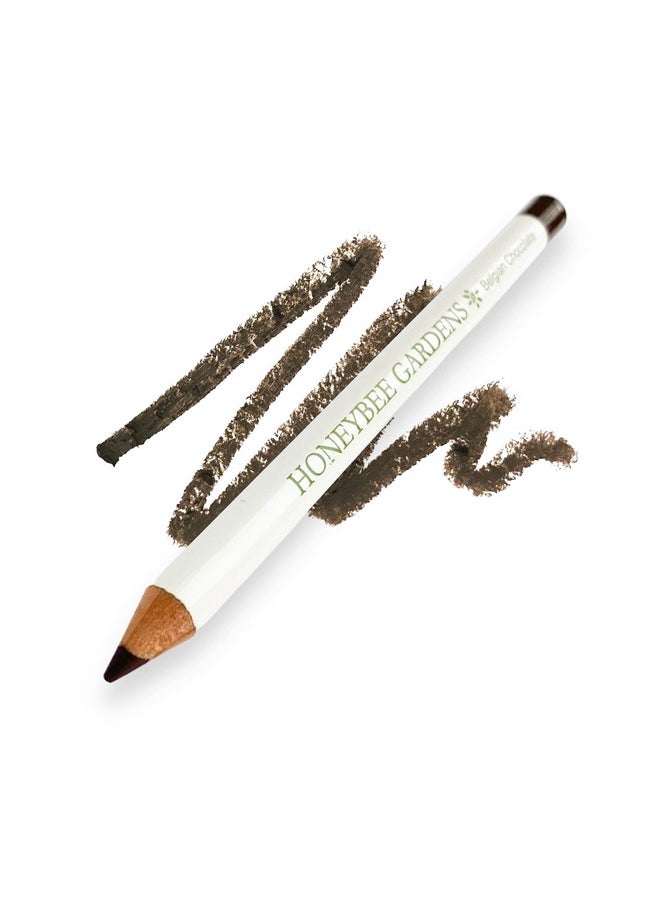 Honeybee Gardens Effortless Eyeliner Pencil in Belgian Chocolate, Rich Pigmentation, Smooth, Long-Wearing, Vegan, Gluten-Free
