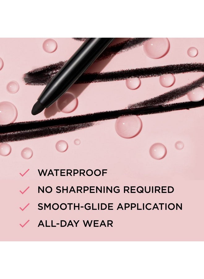 IT Cosmetics Superhero No-Tug Retractable Eyeliner, Black - All-Day Wear, Waterproof Formula Won’t Smudge - With Avocado Oil, Chamomile Extract, Vitamin E & Carnauba Wax - 0.008 oz